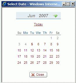 24 Web Browser Interface a In the Select date field, enter the start date for the conference. Valid entries are the current day up to one year ahead of the current day. The default is the current day.