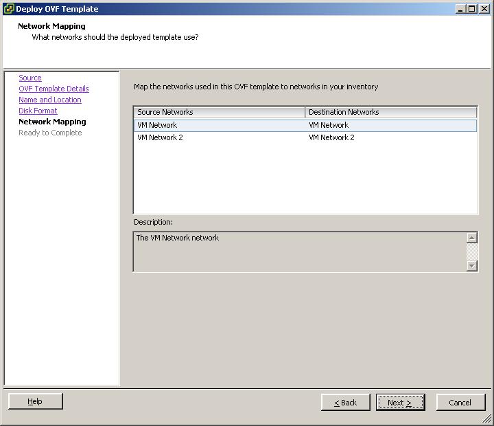 - Selecting Disk Format Figure 2-4: Deploying the OVF Template
