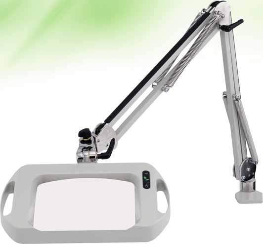 Patented #5,757,142 Vision-Lite High Output LED or Dimmable Fluorescent Magnifier The largest and clearest magnifier on the market features excellent image clarity, lighting control and energy