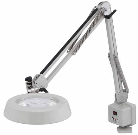 With the newest LED upgrade, as well as slim shade design, this magnifier is ready to be the standard for another 60 years. Standard magnification of 3 Diopter (1.