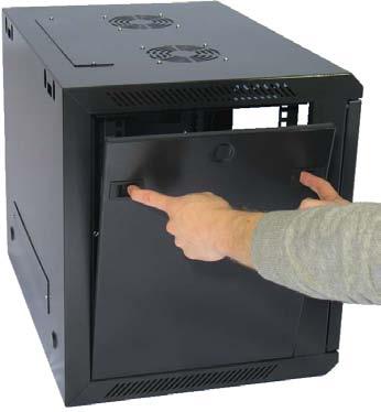 2-92 Center Swing Secion Optional 2 - Fan Unit Ventilation Top or Bottom Mounting 19 EIA Rack Space 2 Pair