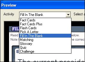2 4 Preview & Publish Preview You can preview the activities before you publish and make them available to students. Select the Preview tab and Click Preview the File.