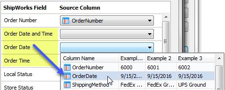 Sometimes, you will need to map to a field in ShipWorks based upon how your input file is formatted.