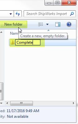 4. Now, copy your file containing your orders into the ShipWorks Import folder.