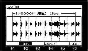 - 108 - If the arbitrary pads of PAD5-PAD16 are hit, a sample will carry out loop playback within the set bars.
