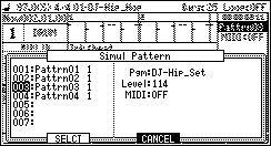 - 10 - Simul Pattern Arbitrary patterns can be played back simultaneously with a sequence.