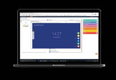 Pro Series Remote Management (MDM) Control multiple Clevertouch devices, wherever they are The Clevertouch MDM system enables help desks, IT administrators and project leaders to centrally manage and
