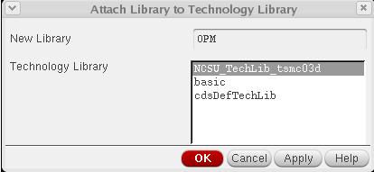 File : Attach to an existing technology library 3) In Attach