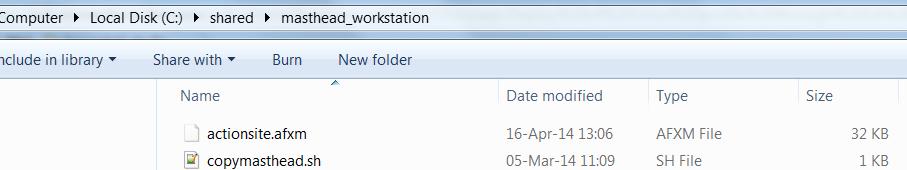 6. browse to the folder where the files were copied: 7.
