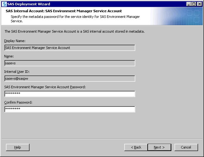 Step 3: Install and Configure SAS 37 65. SAS Environment Manager: Configuration This example uses the default information from the SAS Deployment Wizard. Click Next. 66.