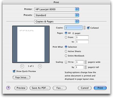 Whenever you print, with Active Sheets selected under Print What in the Print dialog box, only the print areas of the worksheets will be printed.