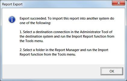 6. Select the Export folder when prompted. 7. Click Save. You will get a message to confirm your Export Succeeded. 8. Click OK.