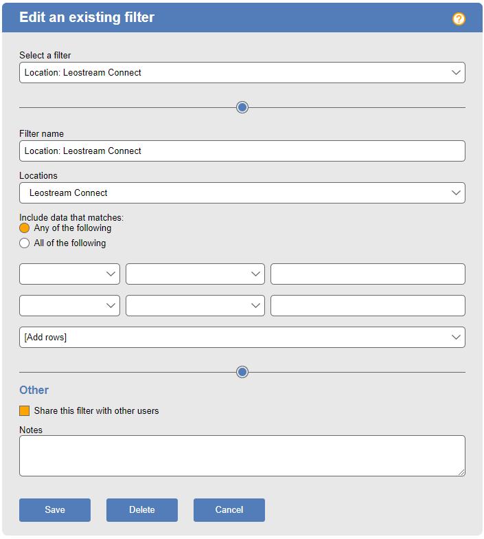 Chapter 13: Configuring User Experience by Client Location 2. Select the filter to edit from the Select a filter drop-down menu. 3. Enter a name for the filter in the Filter name edit field. 4.