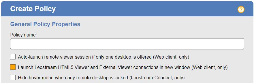 Chapter 15: Using the Leostream Web Client 1. Edit the user s policy. 2.