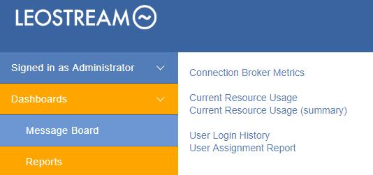 Leostream Connection Broker Administrator s Guide 3. Click Search to perform the search.