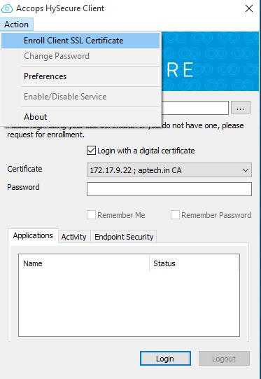 8. On clicking submit, the first security officer (administrator) is created and a passphrase is generated. The passphrase is used to create the SSL client certificate.