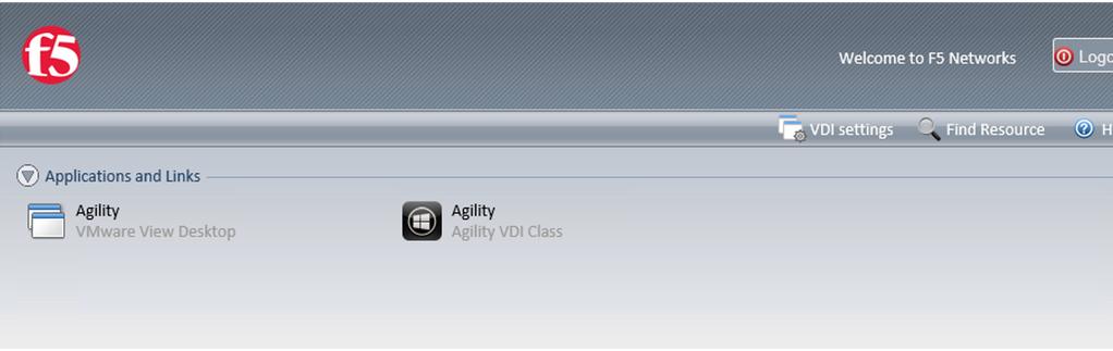 8. In Citrix Agility desktop, click Start -> Disconnect. This will return you to APM webtop 9.