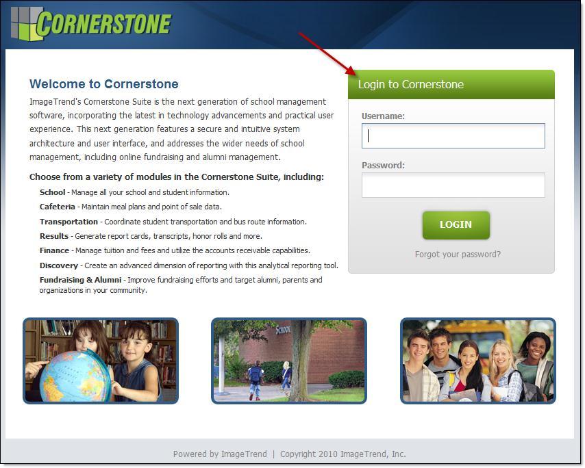Cornerstone Household: Introduction to Cornerstone: For Parents Page 1 Introduction to Cornerstone: For Parents Cornerstone is the program that we will be using for you to access your students
