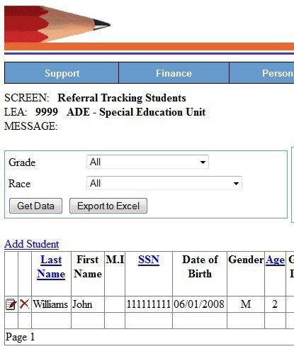 Save document and distribute to desired person to verify students Save, Sort, and Review in Export to Excel Click on the Export to Excel button at the bottom of the