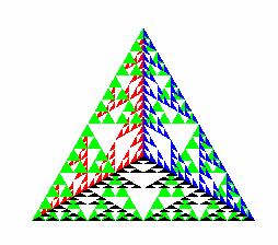 Almost Correct Because the triangles are drawn in the order they are defined in the program,