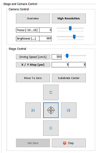 To change the cross positions, click Edit. Enter new values and click Save.