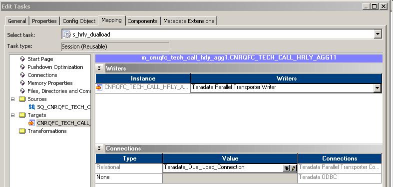5. Select Teradata_Dual_Load_Connection as the relational connection.