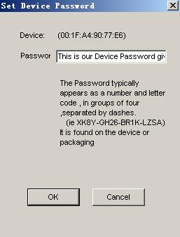 Figure 22: Change the device s password Step 3 Click OK to verify the password. This process might take a few seconds to get completed.