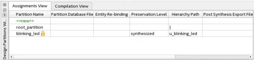 Figure 19. Settings Partition Preservation in Design Partitions Window 1.6.1.1. Incremental Timing Closure Recommendations and Limitations The following consideration and limitation apply to incremental timing closure: Table 5.