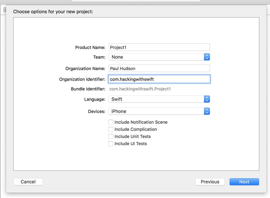 Project 1: NoteDictate screen contains four different checkboxes that affect what kind of template you re given.
