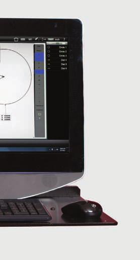 The custom EyeMeasure probe ensures capture of complex edges. This custom created video probe is generated according to the finger path drawn on your touch screen enabled system.