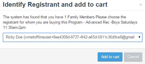 Registering Members To begin, click View Programs from the top menu: OR Use the search bar to enter the name (or part of the name) of the program you wish to register to (Note that the search bar is