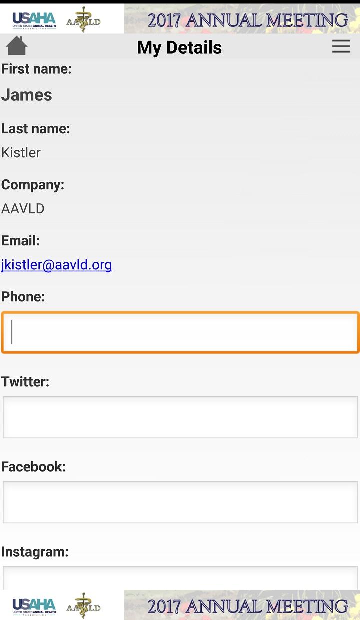 User Guide My Profile / My Details Screen My Details: This section can be used to edit the title and phone number associated