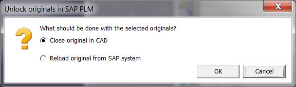 Selected documents in SAP must each have a DIR and must be locked by the current user (checked-out). After this command is executed the saved documents remain in edit mode for the current user.