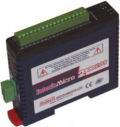 Intech Micro 2300-RO4 analogue input station MODBUS RTU slave application supplementary manual. MODBUS supplementary manual to the 2300-RO4 Installation Guide.