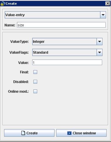 6. Repeat the same step of creating a sub-folder Choose Value-entry