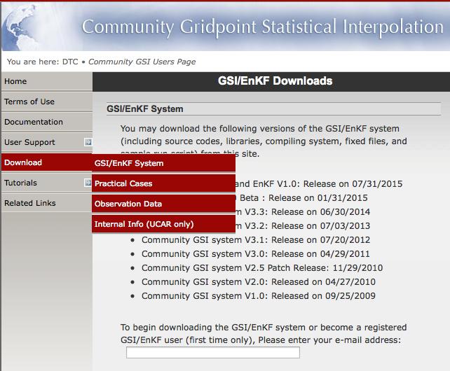 Downloading the Source Code All of the GSI source code can be