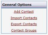 default entries consisting of all Inclarity Extension users All Contacts a merged list of all three previous lists You can search for any existing contacts by using