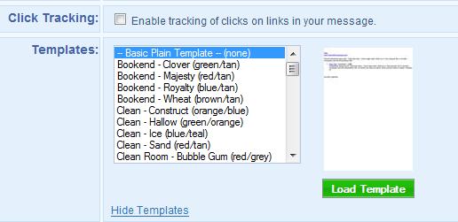 Next you can choose to enable click tracking just the same as inside a follow up message or an ordinary broadcast message.