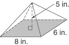 UNIT 0- Volume of Rectangular Prisms and Pyramids Volume is the number of cubic units needed to fill a space. To find the volume of a rectangular prism, first find the area of the base.