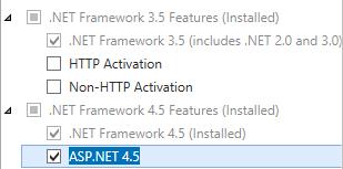 2. On the Features page, make sure that the following options are selected:.net Framework 3.5 Features (Installed) >.NET Framework 3.5;.