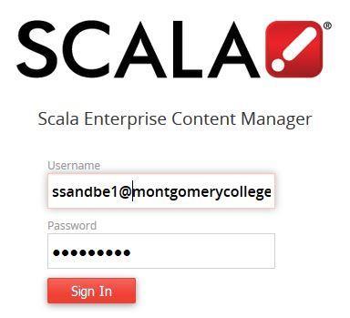 CREATING A SLIDE 1. Access SCALA at https://avacmd29.scala.