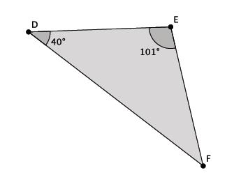 Explain why you are correct by presenting an informal argument that uses the angle sum of a triangle.