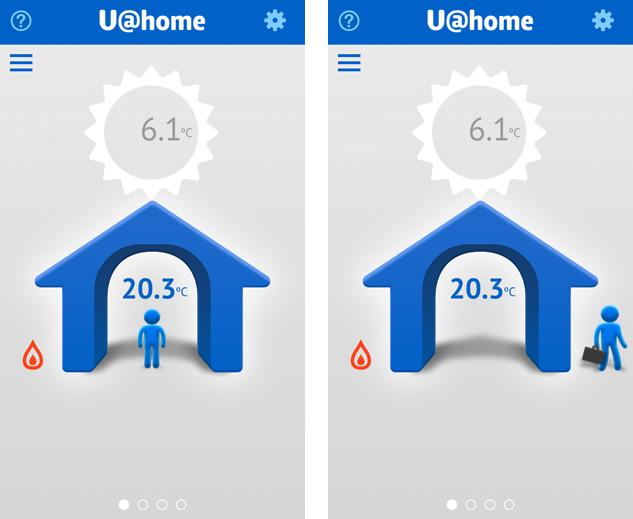 SMARTPHONE/ TABLET APPS If you plan to be away from home for several days, you can switch your installation to Away mode in order to save energy.