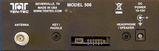 Interface rear panel 50 Ohm Antenna BNC Straight Key Or Iambic Paddle