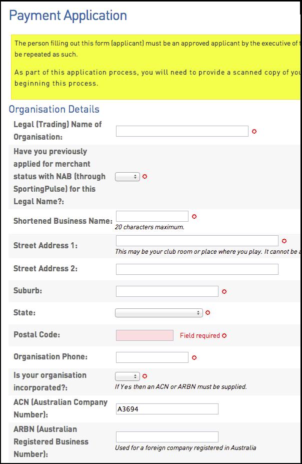 3. Fill in the details as required. It is a one page document and the fields with an asterisk next to them are required fields. Once all fields have been filled out, click the I Agree button.