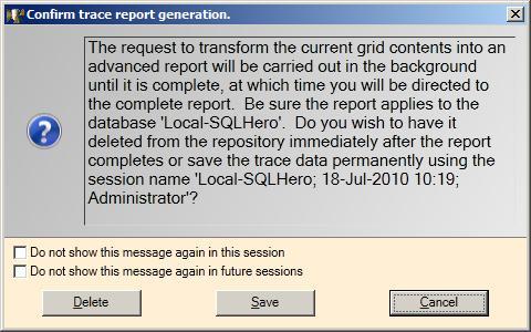 Regardless of whether you run the report using the grid s context menu or pick it from the report list, you will see a set of parameters, much as with all other report types.