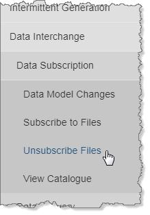 CHAPTER 7 UNSUBSCRIBE FROM FILES CHAPTER 7 UNSUBSCRIBE FROM FILES Use Unsubscribe Files when you want to: View the files you are subscribed to Unsubscribe from a specific file.