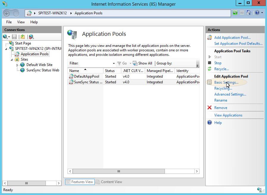 A dialog box like the one below will be displayed. Ensure that the.net CLR version drop-down is set to.