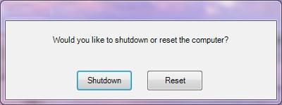 Note: Do not click the Shut down button. Figure 9 If you are on a thin client, the dialog shown in Figure 10 will appear. Click Shutdown to turn off your physical machine.