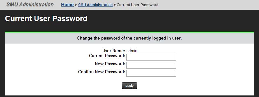 Chapter 2: Changing user passwords Any logged in user can change their own password. A global administrator can also change the password of any user, whether the user is currently logged in or not.